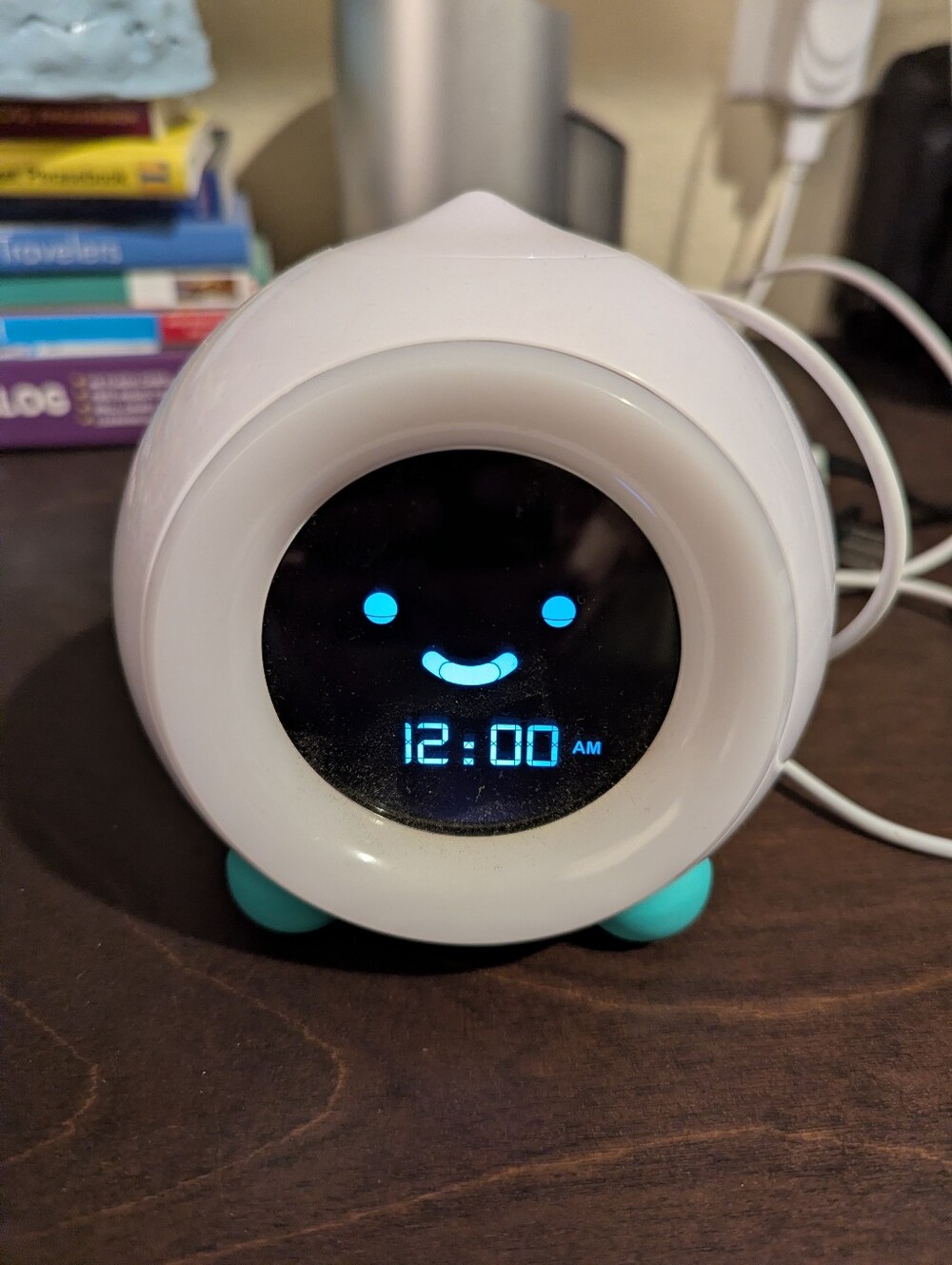 Little Hippo Mella Kids Alarm Clock- Arctic Blue